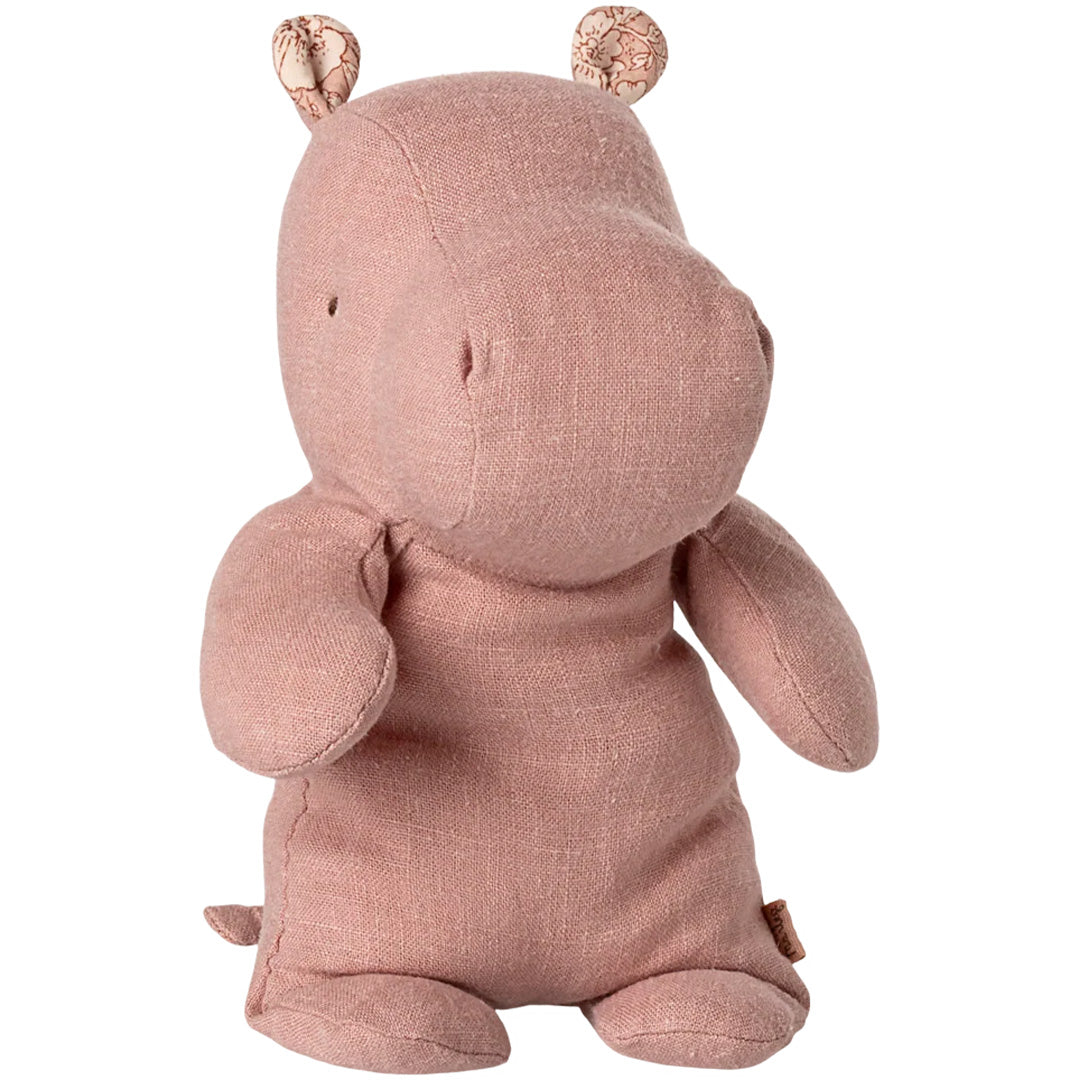 maileg knuffelnijlpaard safari friends - rose - 22 cm