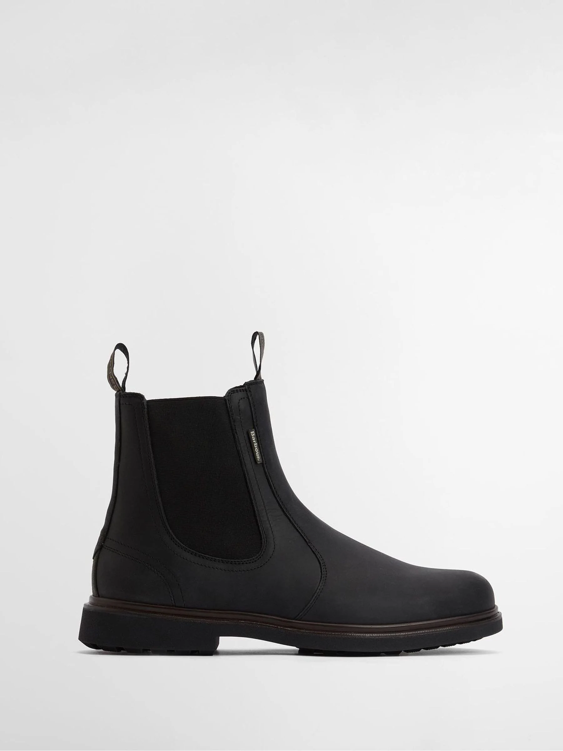 Zwart - Barbour® Hale leren Chelsea laars