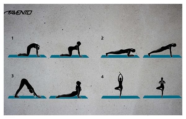 Avento Tapis de fitness/yoga Mousse NBR Rose