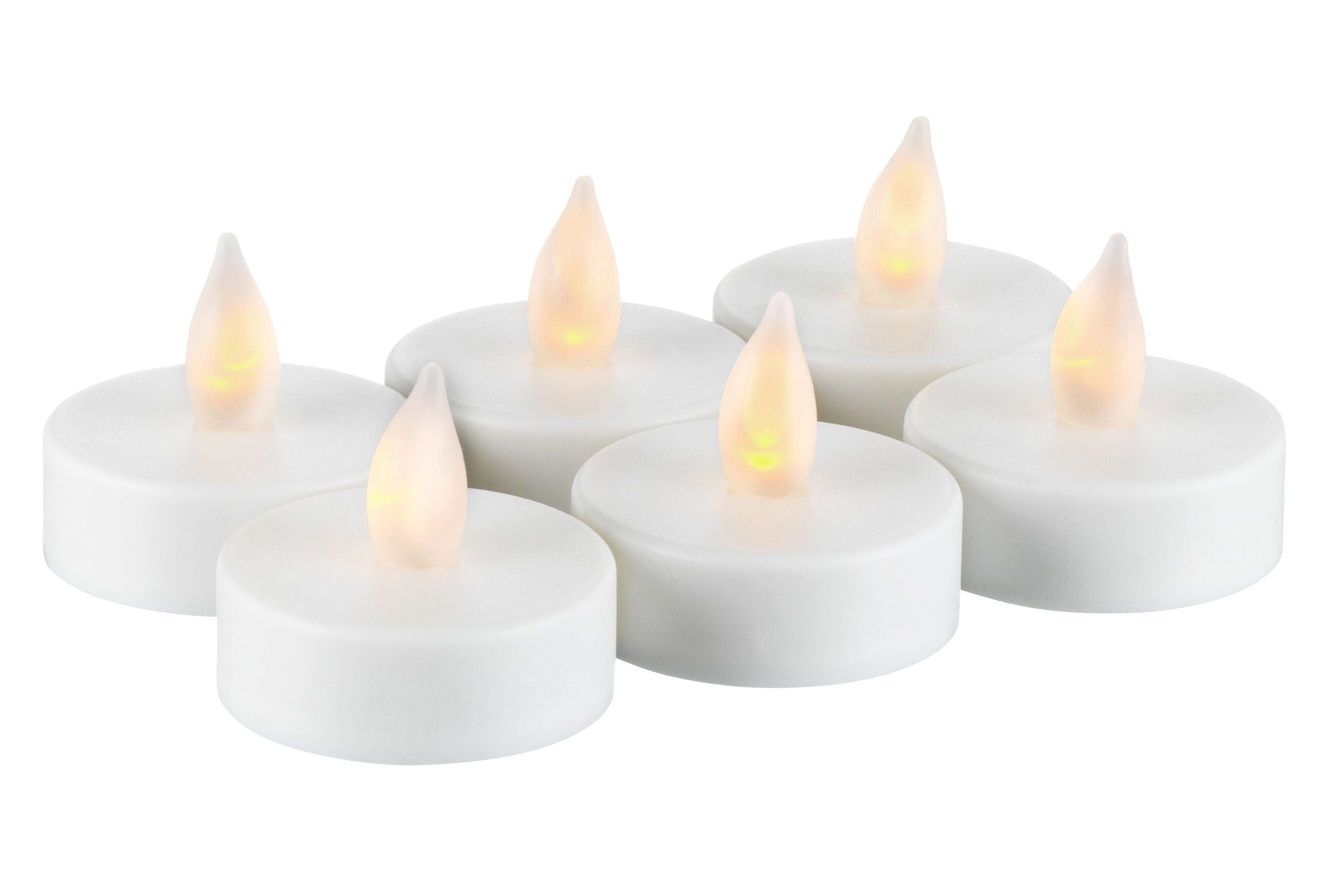 LED Teelichter - Weiss / H: 3.8 cm