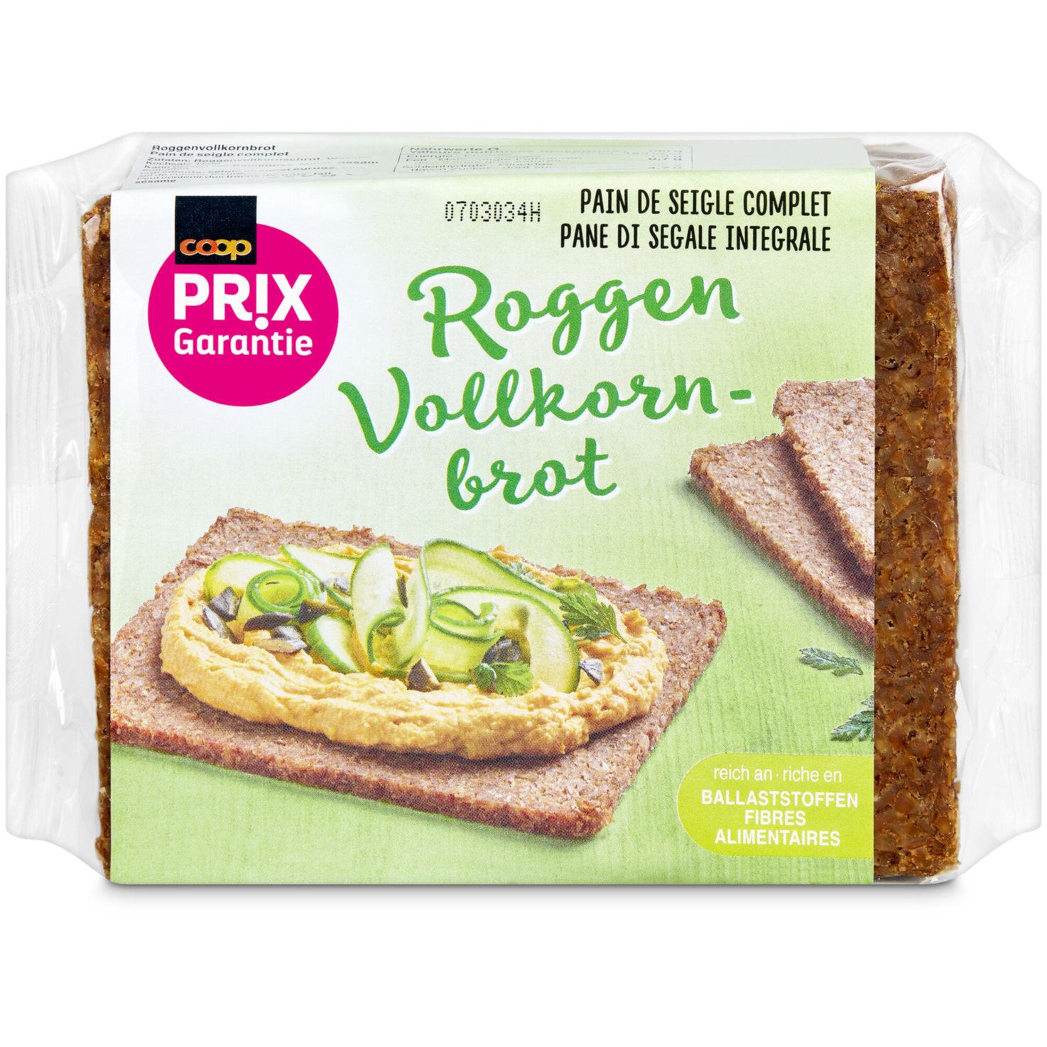 Prix Garantie Roggen vollkornbrot