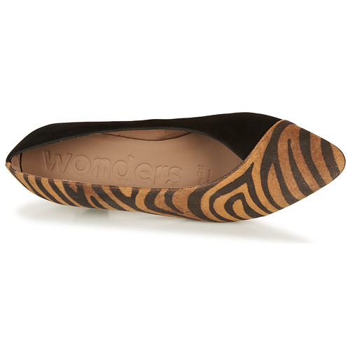 Wonders - I7601-ZEBRATO-CUERO-ANTE-NEGRO - Marron