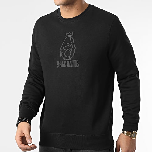 Sweat Crewneck King Gorille Black Noir