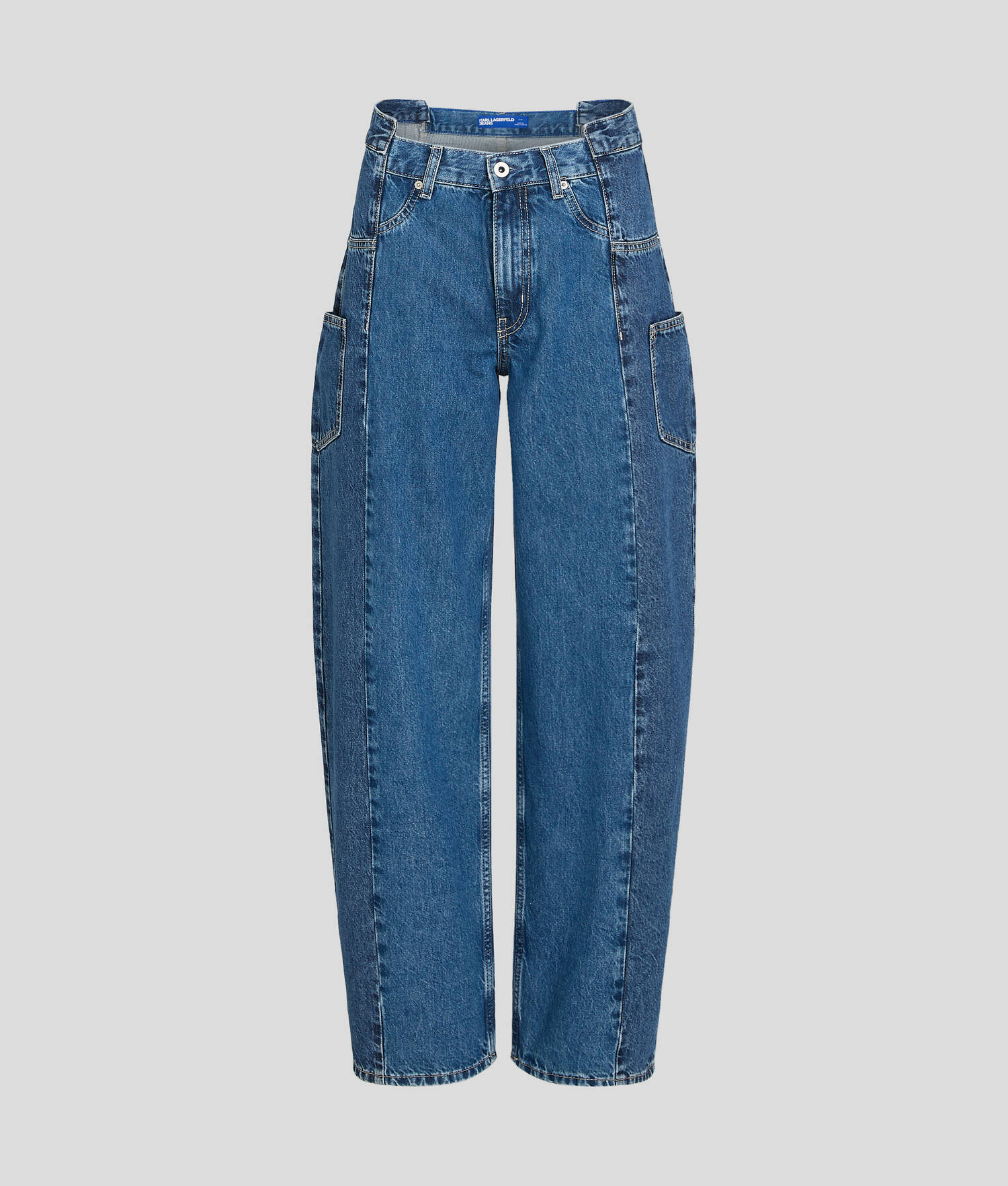 JEAN BAGGY DESTRUCTURÉ TAILLE MI-HAUTE KLJ