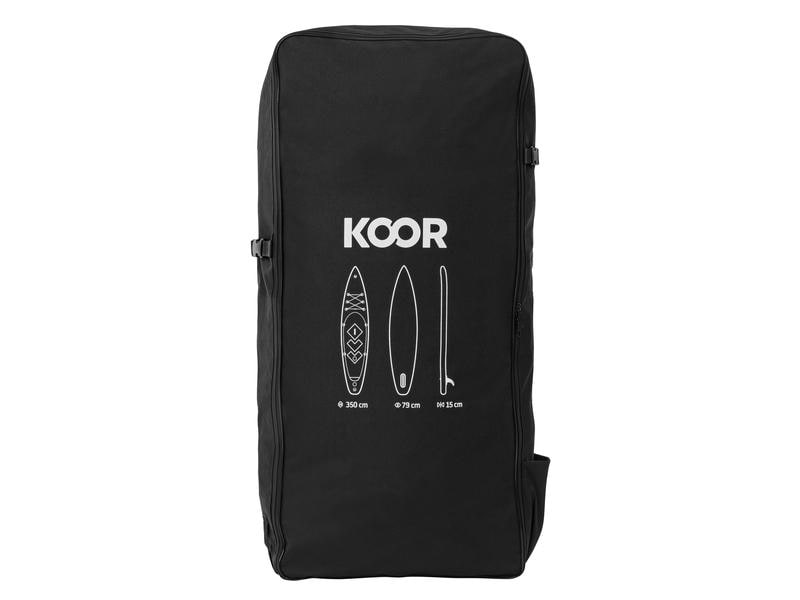 KOOR SUP Board Nuusa Allround 10'6 mit Doppelkammersystem Grossvolumiges, standsicheres Allround Stand-up-Paddling-Board mit Doppelkammersystem