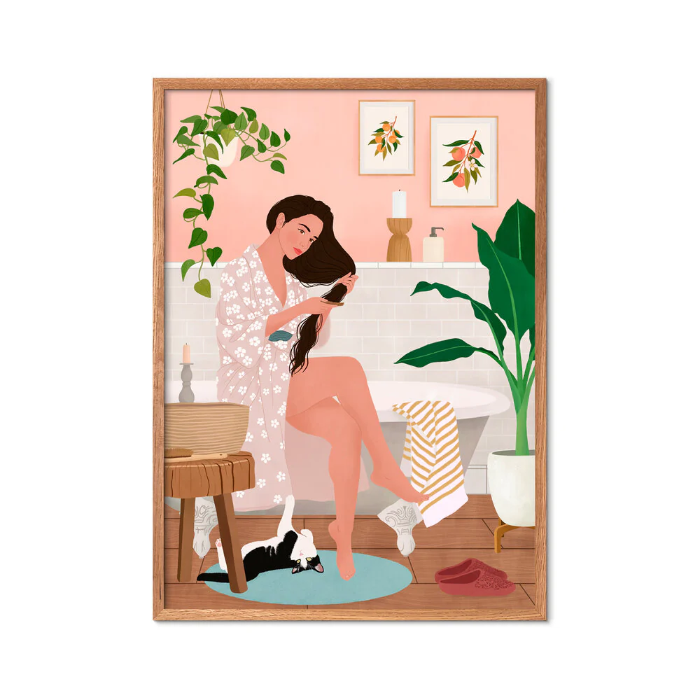 Poster & Frame  After a Bath plakat, multicolor - A3