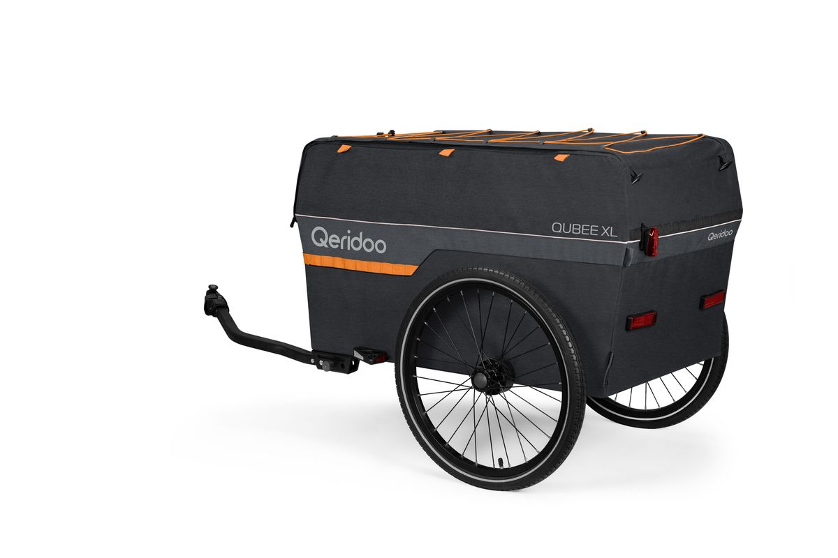 Qeridoo Fahrradanhänger Qubee XL Grey