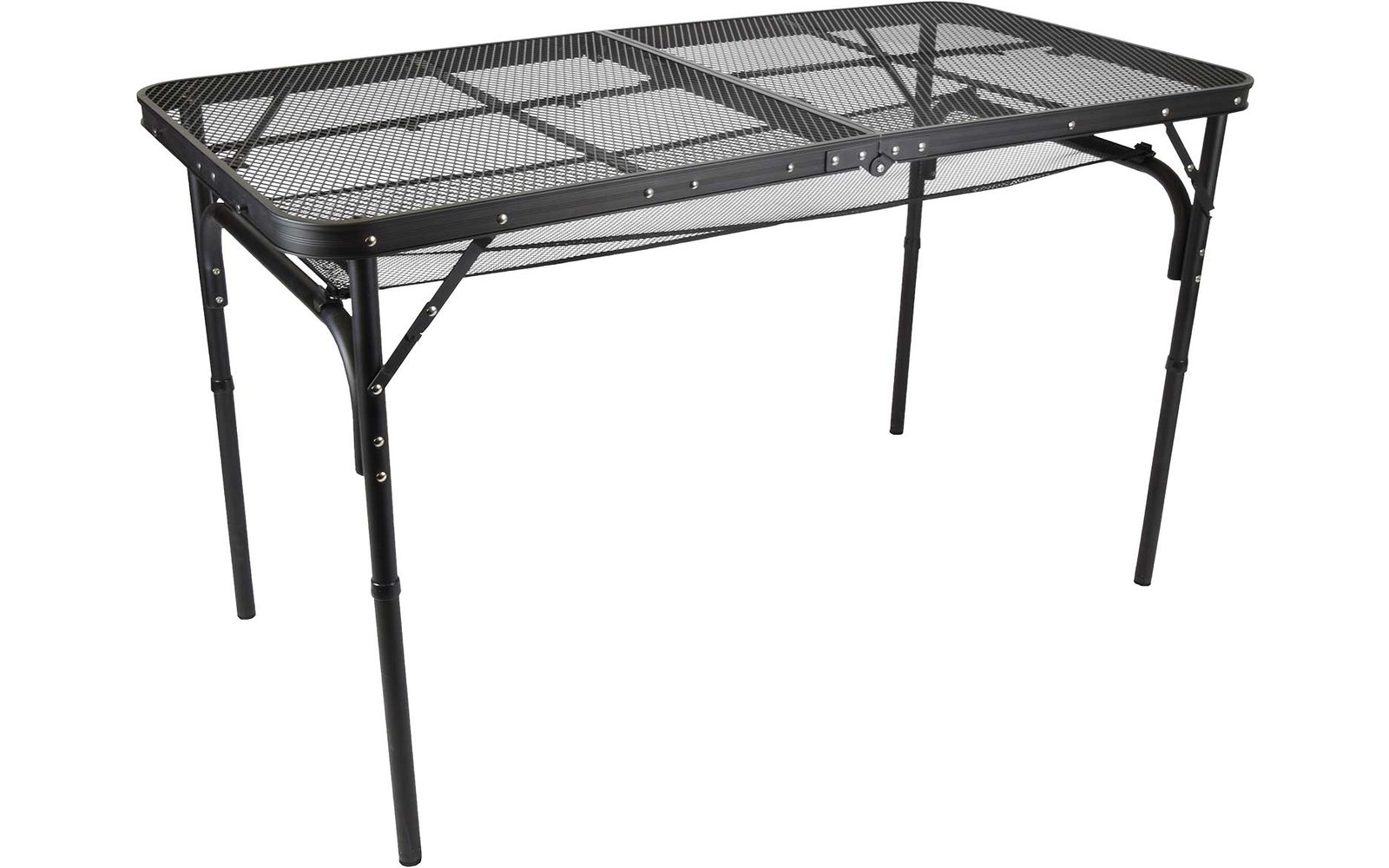 DEFA Aluminium Mesh Campingtisch 90 x 60 cm