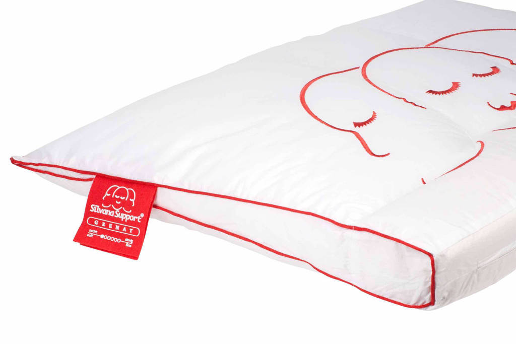 Hoofdkussensynthetisch hoofdkussen extra zacht (Support Rood) (60x70 cm)