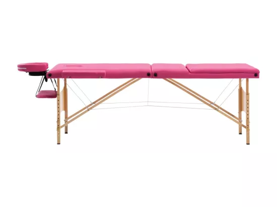 Table de massage pliable bois marron 191 x 70 x 59 cm 02_0001838