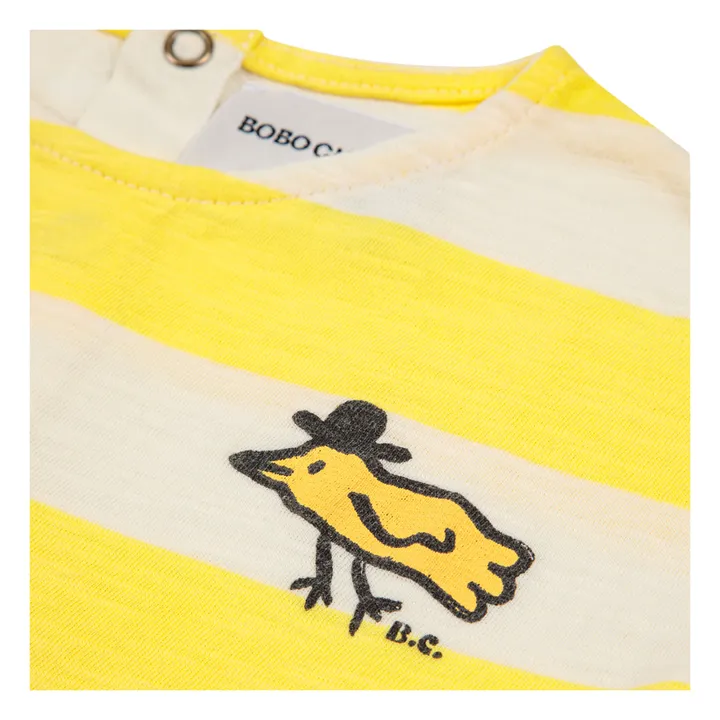 Bobo Choses Robe Coton Bio Rayures | Jaune