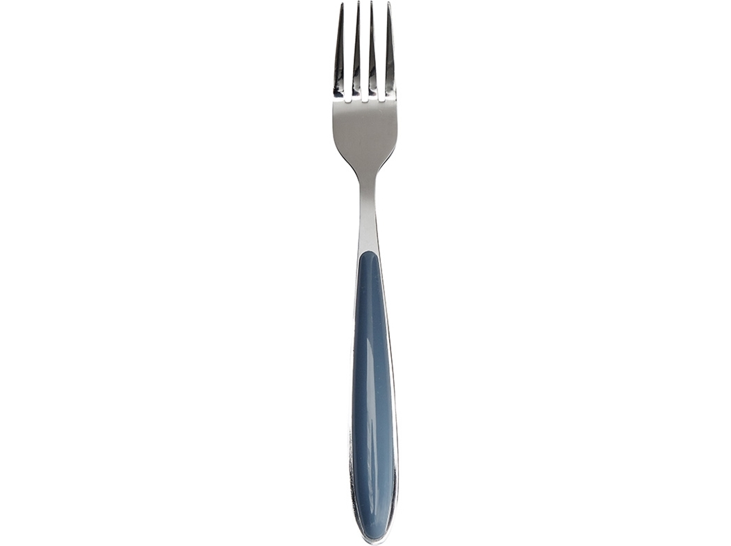 GARFO DE MESA PAULINE ACTUEL INOX CABO AZUL