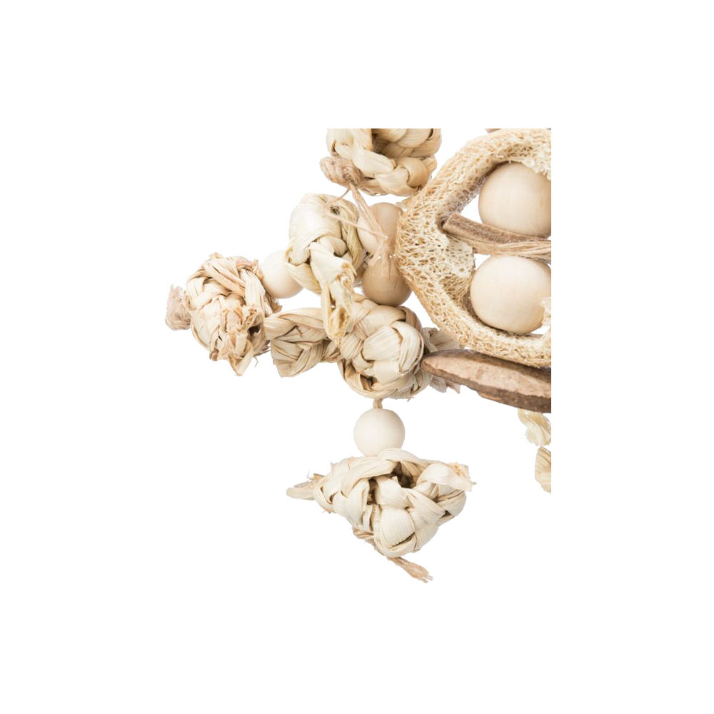Trixie Natuurspeelgoed Bananenbladen, Hout en Luffa