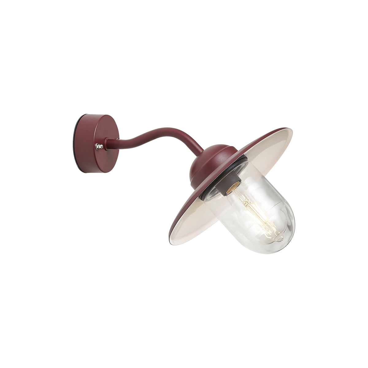 QAZQA Buiten wandlamp donker rood IP44 - Munich