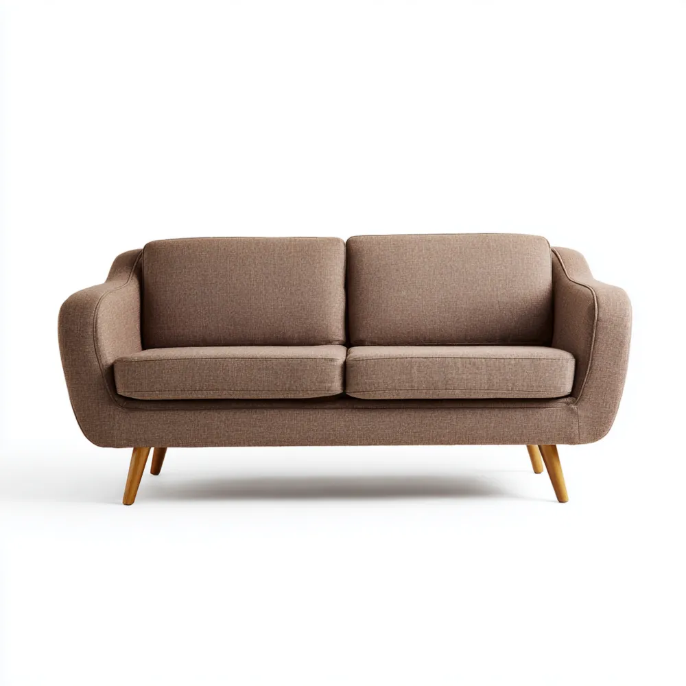 2-Sitzer-Sofa Stoff 145x85x80 cm – Braun – Modernes Design