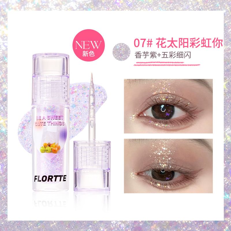 FLORTTE - GLANZENDE VLOEIBARE OOGSCHADUW - 4 Kleuren (5-8)