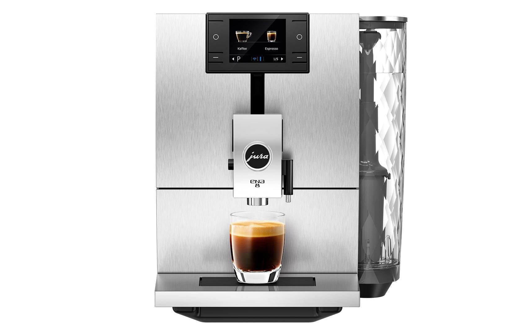 ENA 8 Signature Line Massive Aluminium (SA)<br>Zweitassen-Vollautomat für 10 verschiedene Kaffee- und Milchgetränke