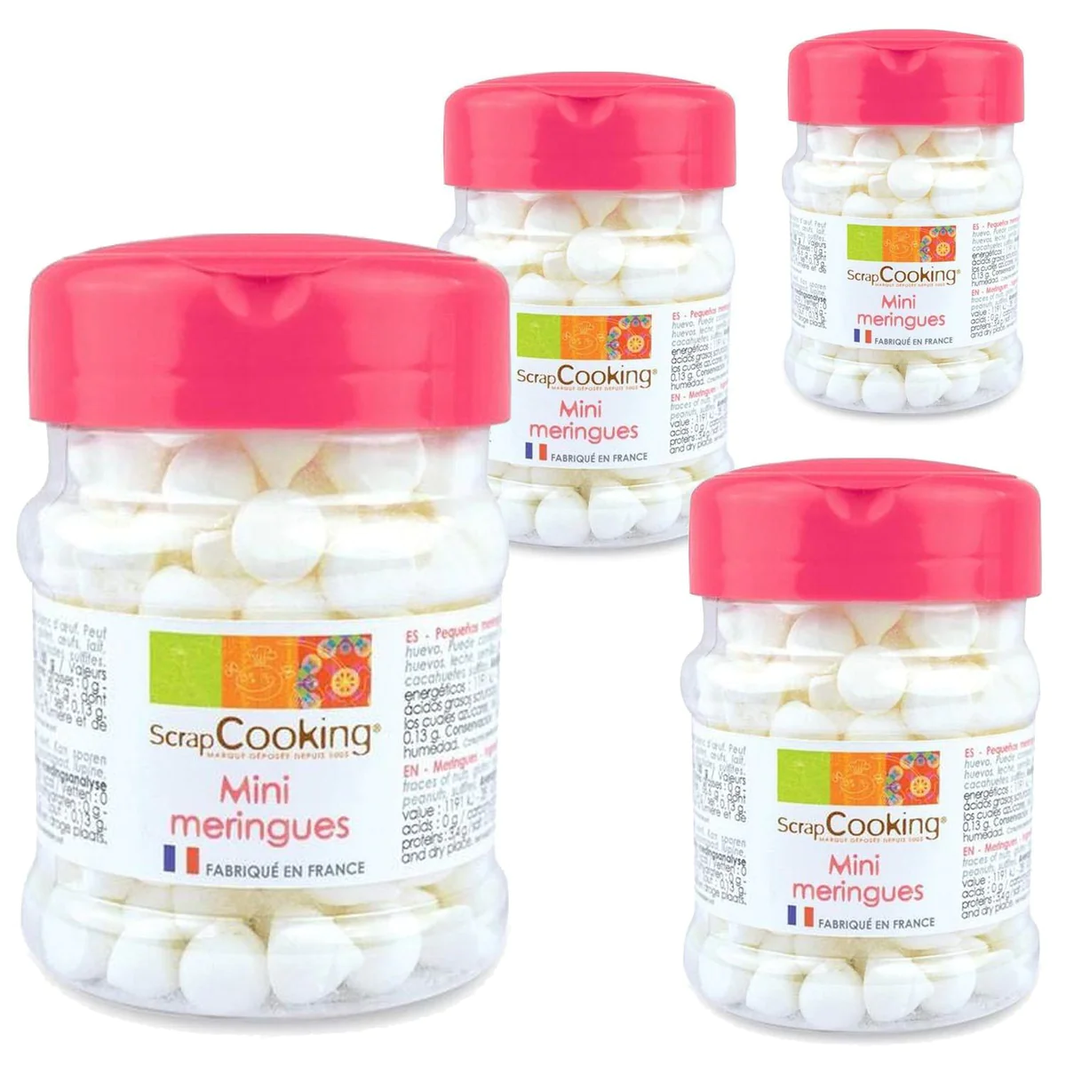 Mini meringues blanches 140 g Scrapcooking