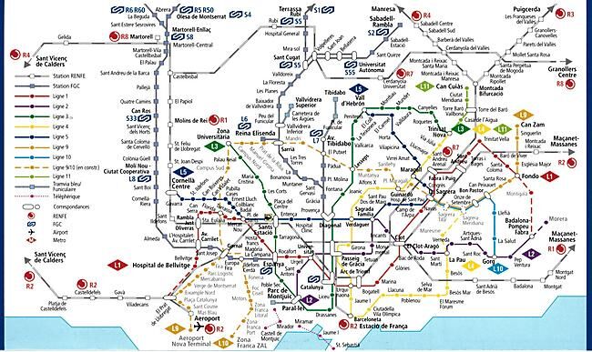 MICHELIN - PLAN DE VILLE BARCELONE PLASTIFIE