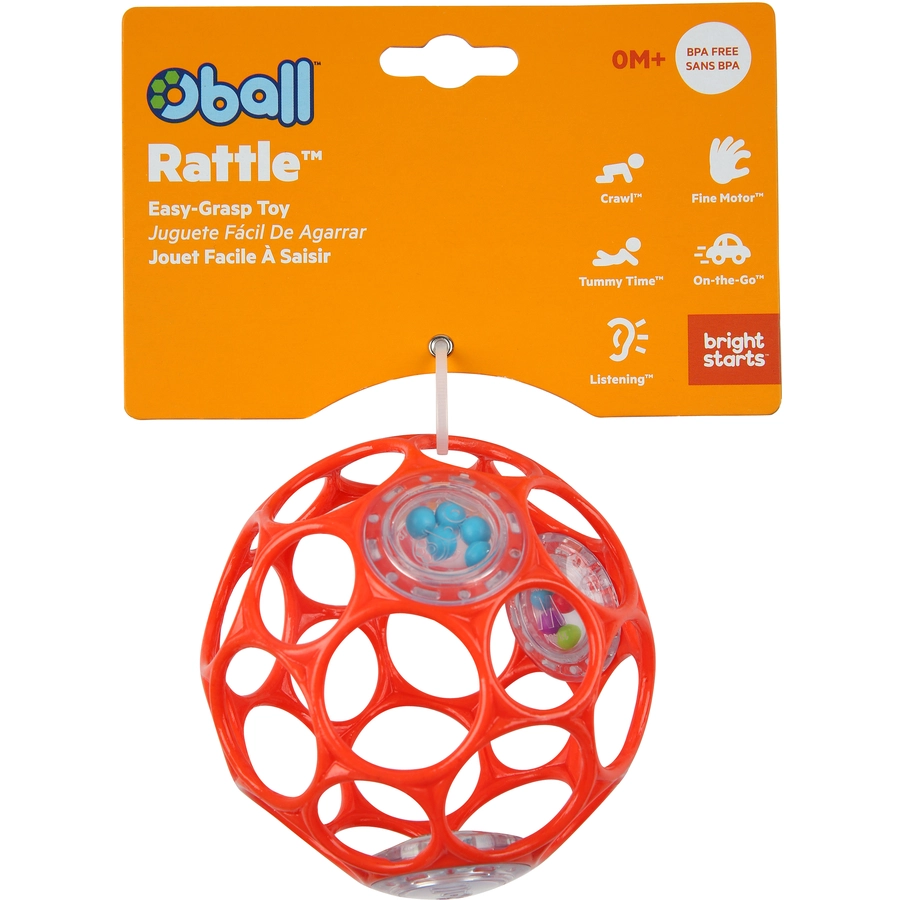 Oball™ Rassel rot, 10 cm