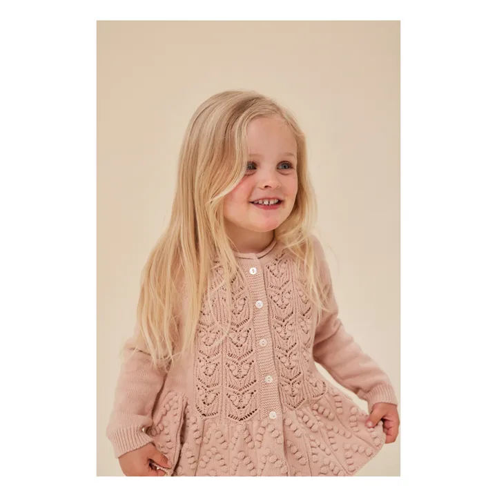 Konges Sløjd Cardigan Cabby Coton Bio | Vieux Rose