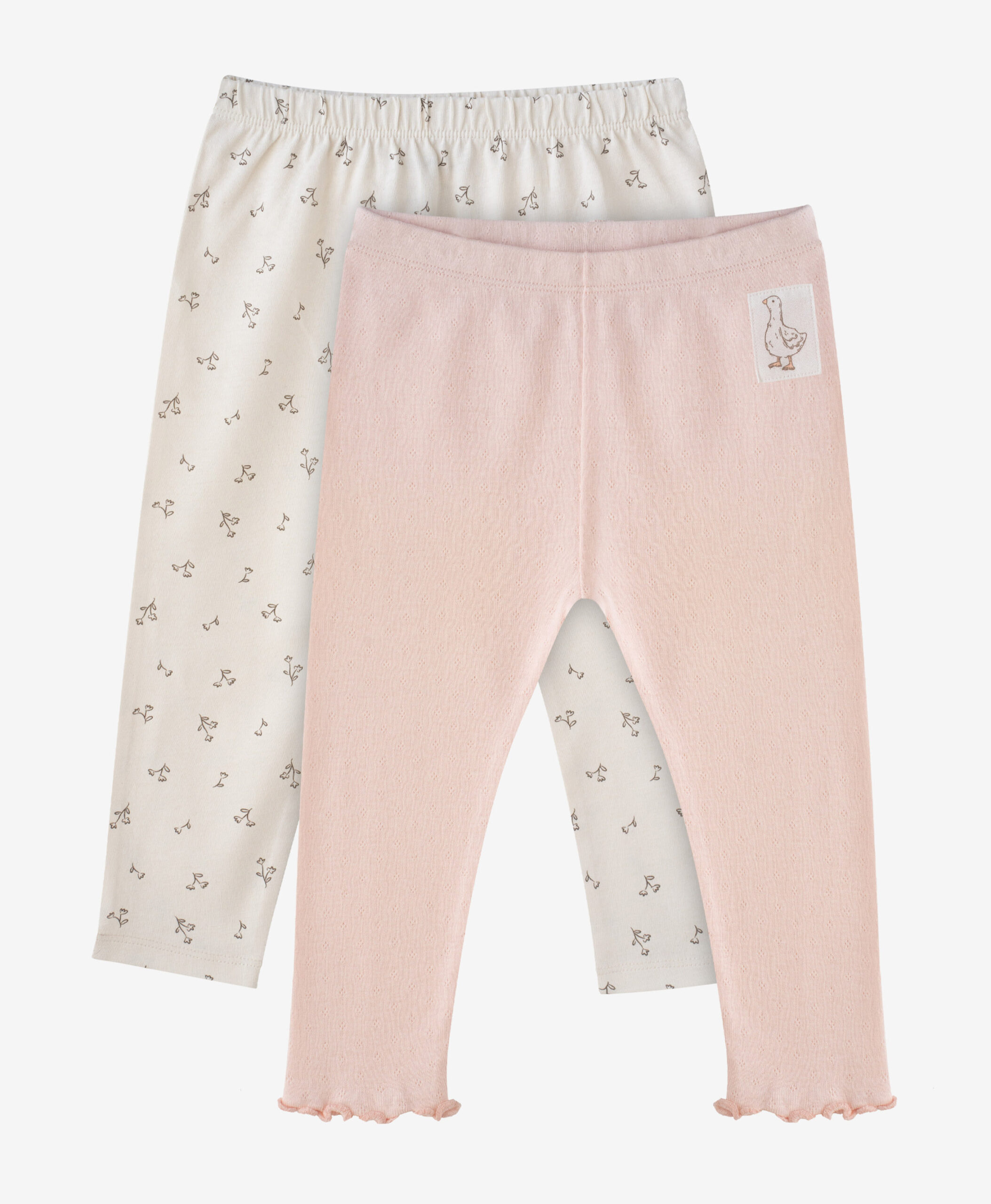 Leggings, 2er-Pack, 100% Baumwolle