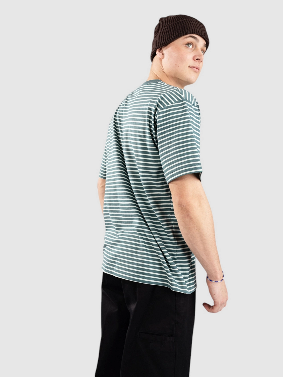 New Balance Numeric Thin Stripe T-Shirt new spruce