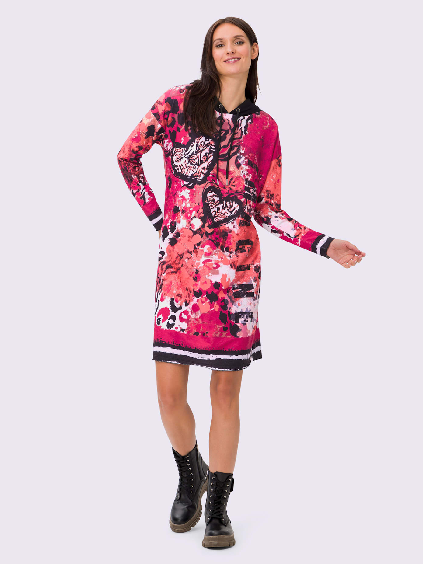 Robe en jersey motif original