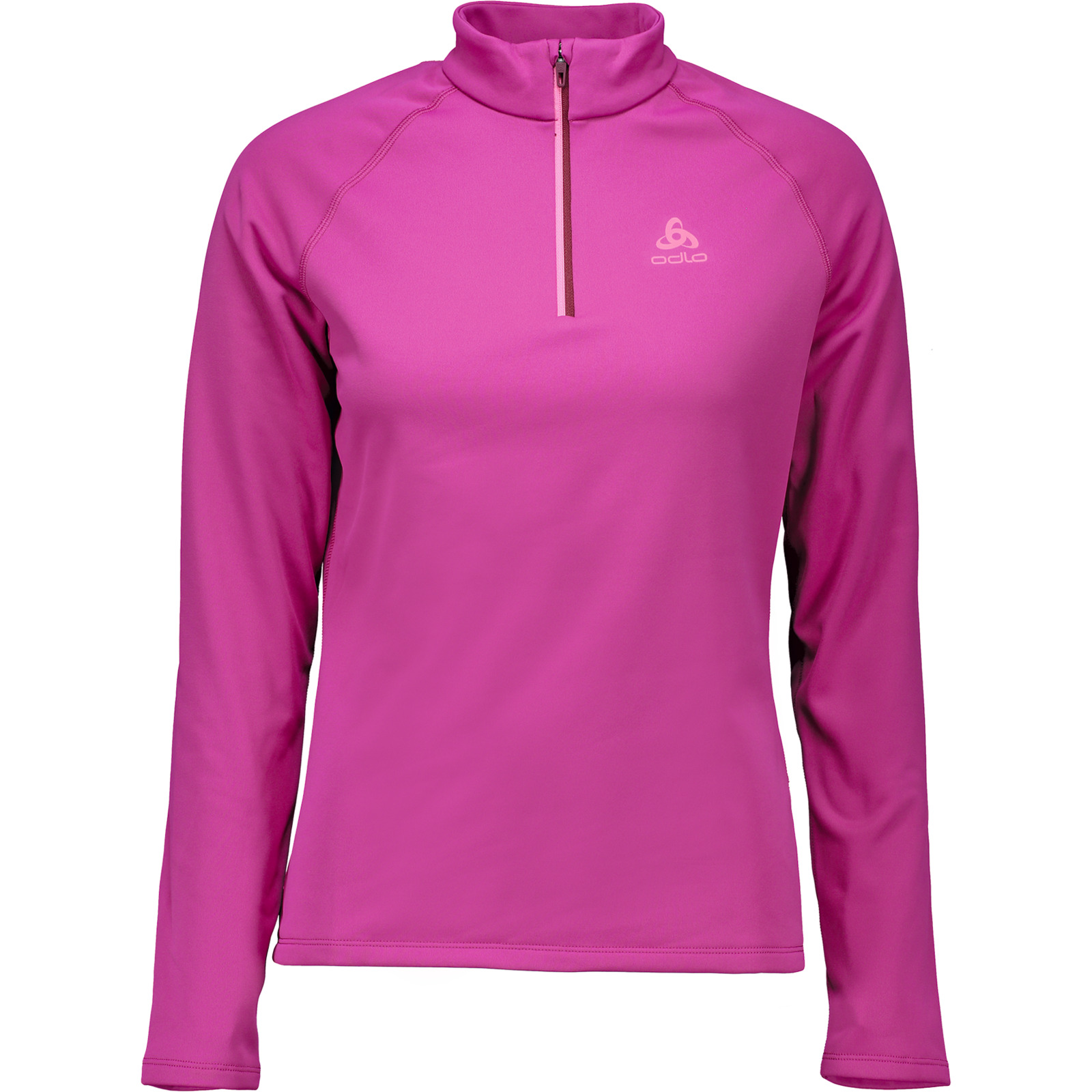 Odlo Damen-Thermolangarmshirt Besso Midlyer Half Zipp M, mittelblau