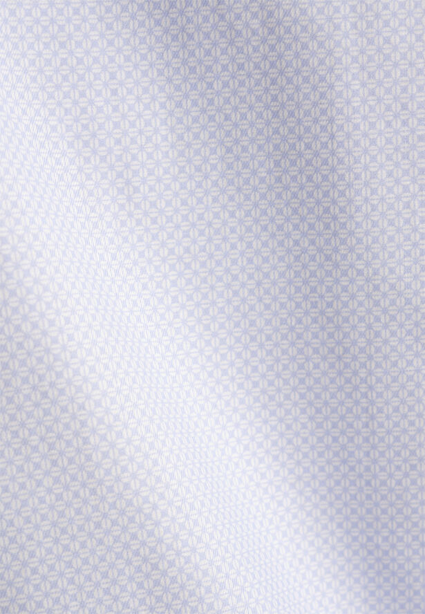 Seidensticker Business Shirt Slim Long sleeve Kent-Collar Print Blue