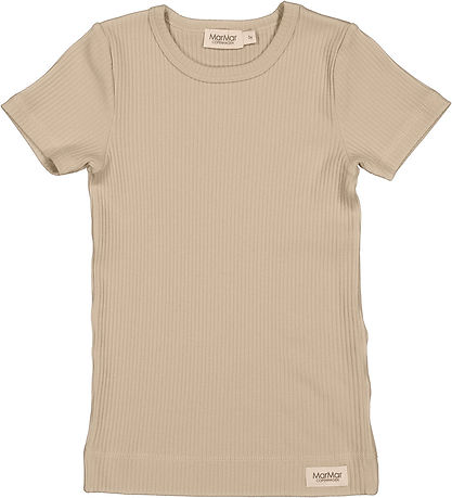 MarMar T-Shirt - Rib - Modal - Plain - Stone Wall