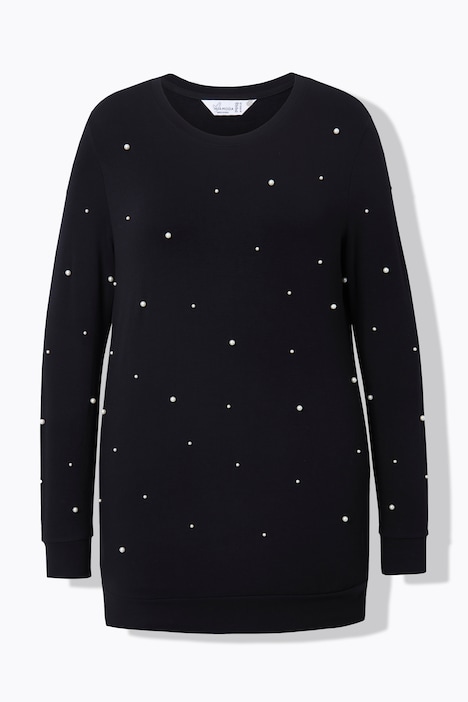 Sweatshirt, Zierperlen, Langarm