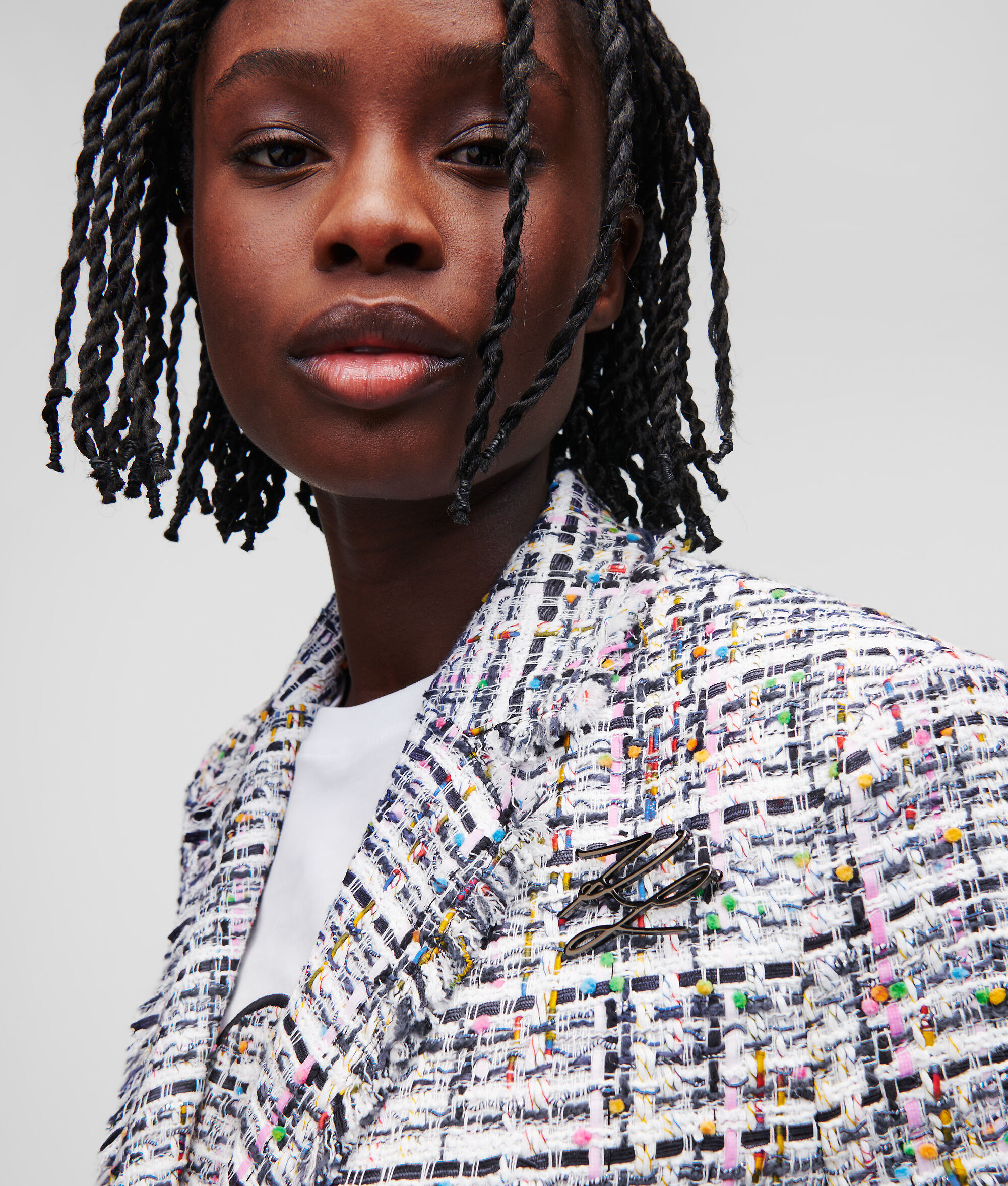 VESTE D'ÉTÉ EN TISSU BOUCLÉ