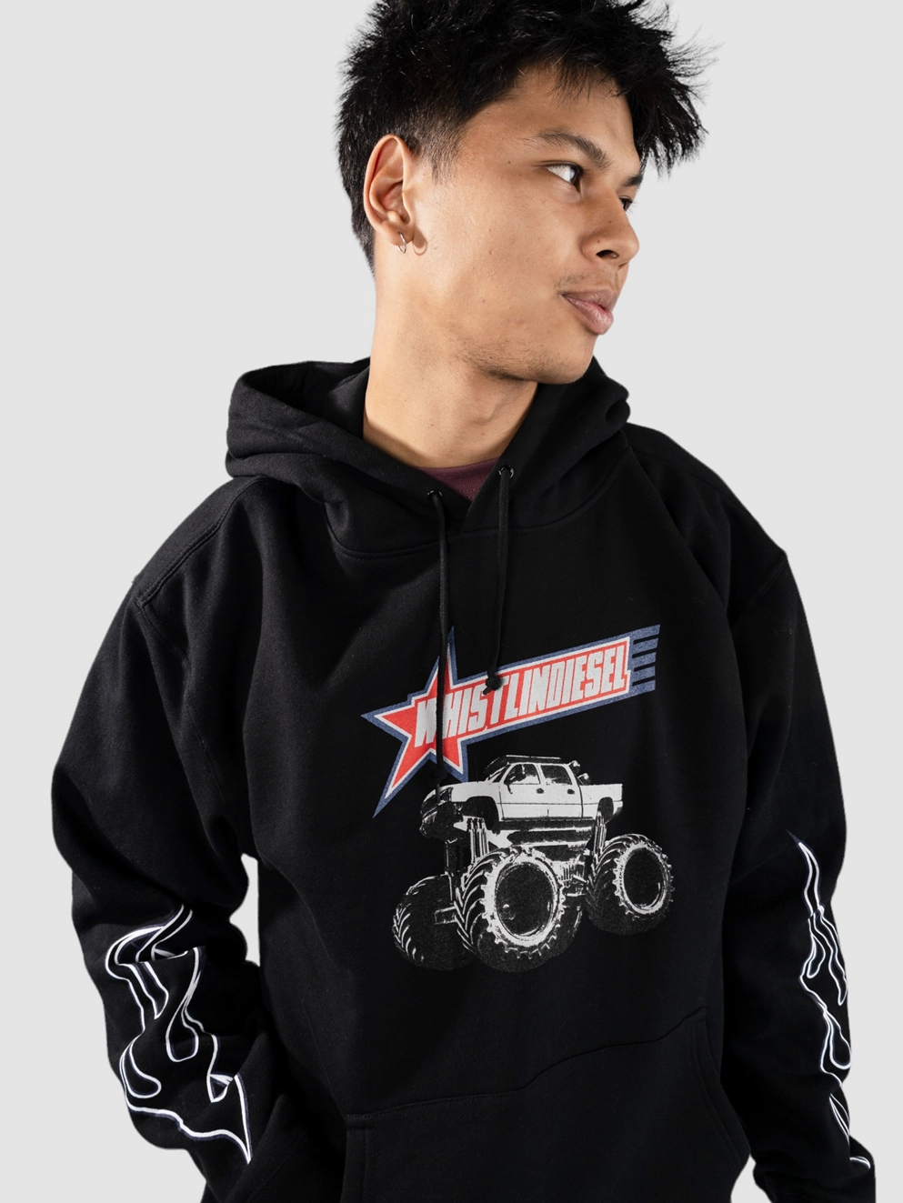 Whistlindiesel Monstermax Hoodie black