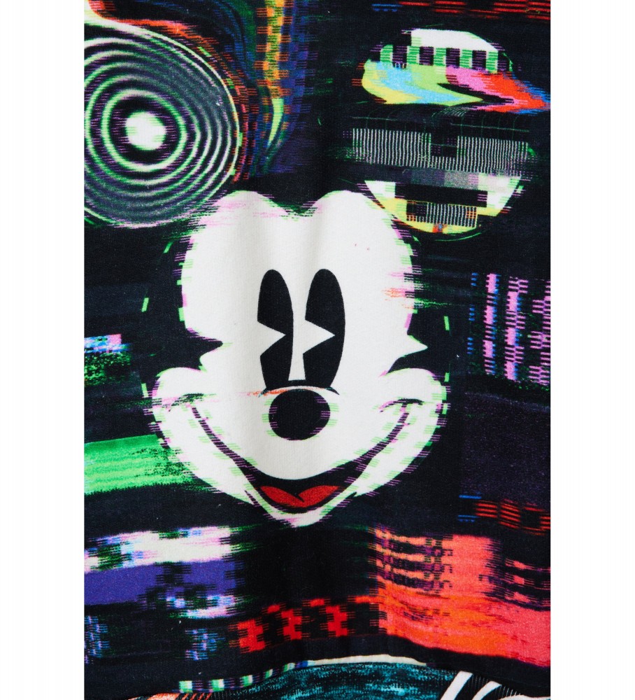 Moletom preto Desigual Aryeh Mickey
