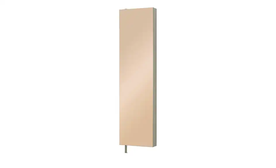 Schuh- und Mehrzweckschrank Santarem Beige, bronzefarben Spiegelfront (Bronze)