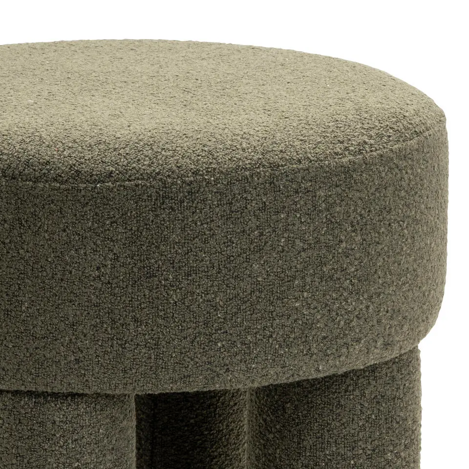 Poef Demi - Bouclé Groen