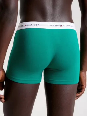 Conjunto com 3 Cuecas Boxer com Cós Elástico e Logo Essencial