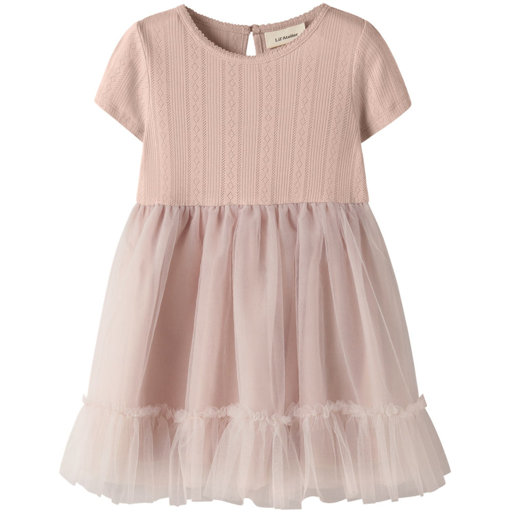 Køb Lil'Atelier Peach Whip Nmffanella Ss Tyl Kjole Lil