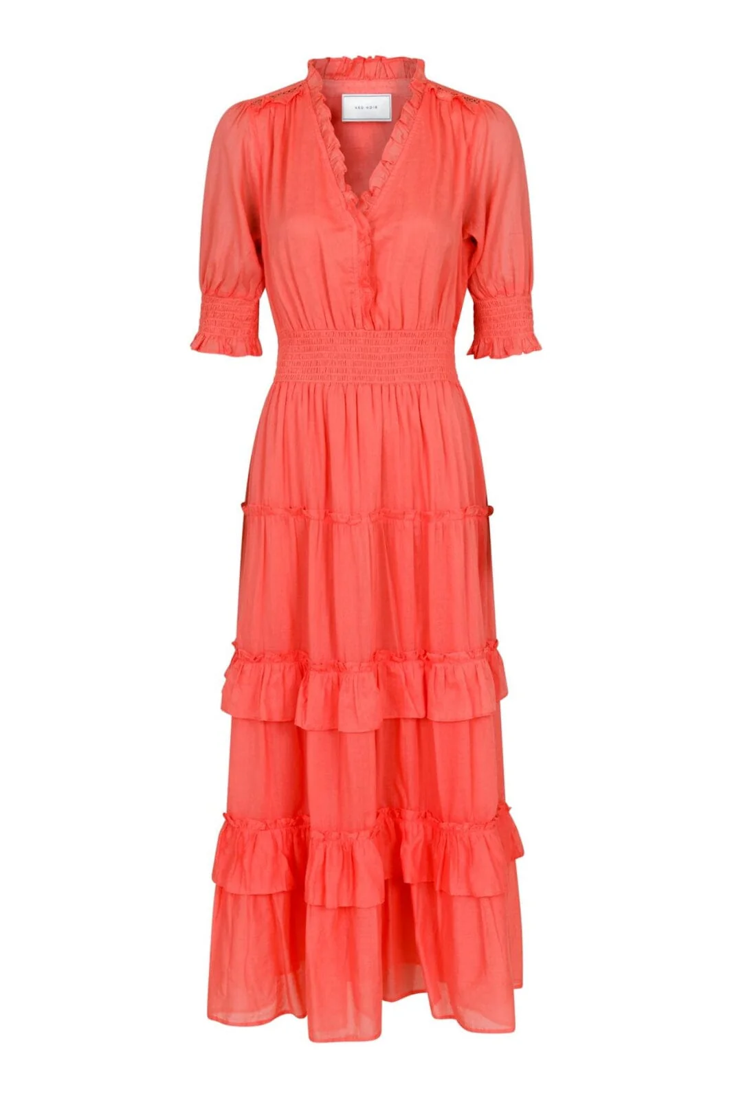 Neo Noir Sophie S Voile Dress coral