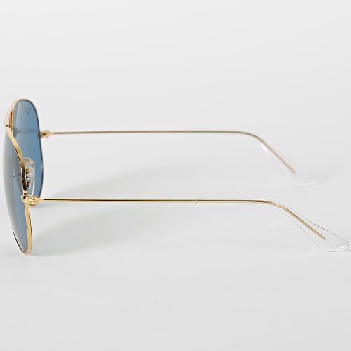 Lunettes De Soleil Aviator Large Metal RB3025 Bleu Doré
