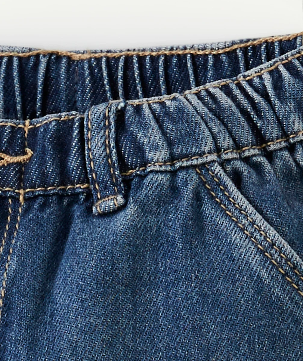 PANTALON RELAX BÉBÉ GARÇON EN DENIM BRUT LOW IMPACT