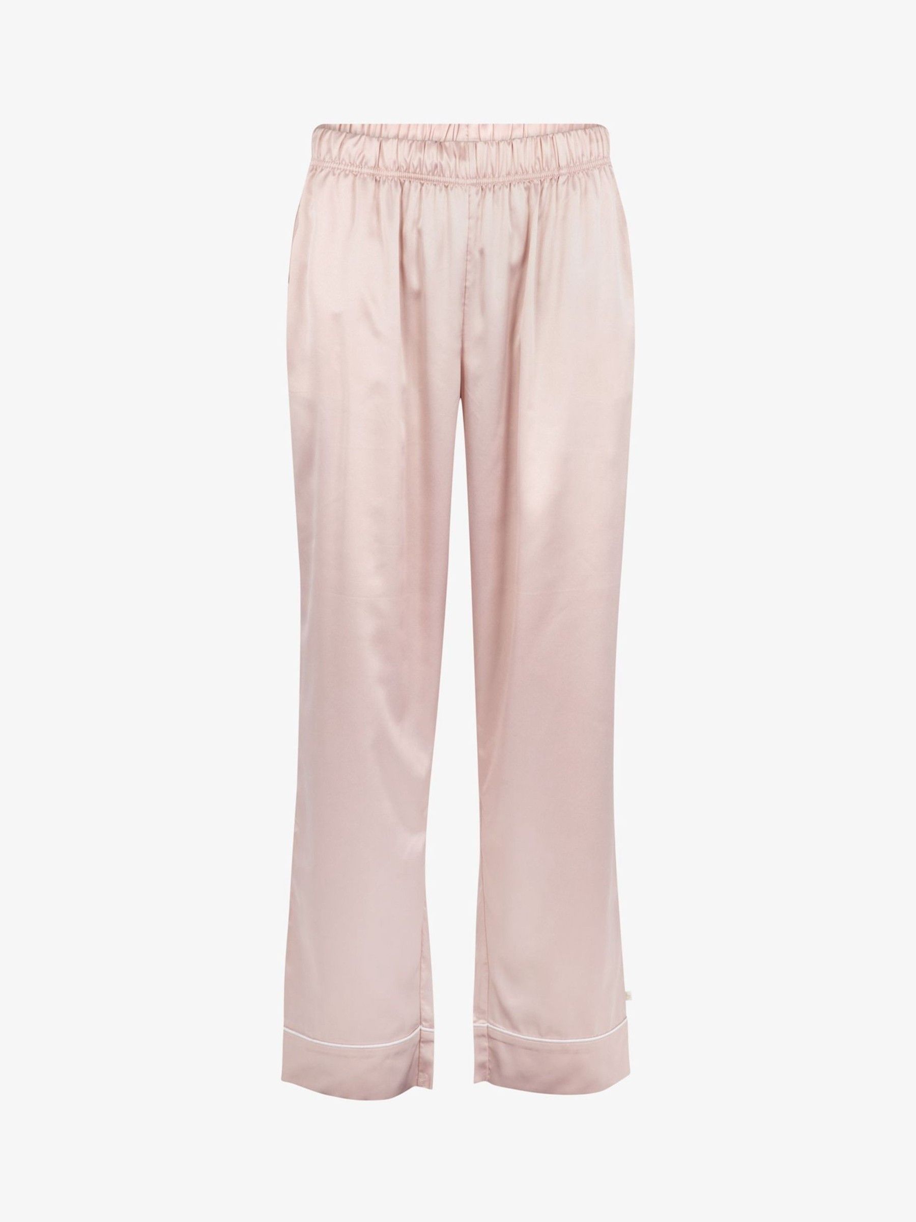 Roze - The Little Tailor Satijnen Pyjama met Knoopsluiting voor Kerstmis