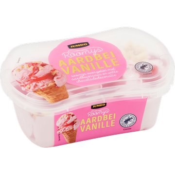 Jumbo Roomijs Aardbei Vanille 100 g