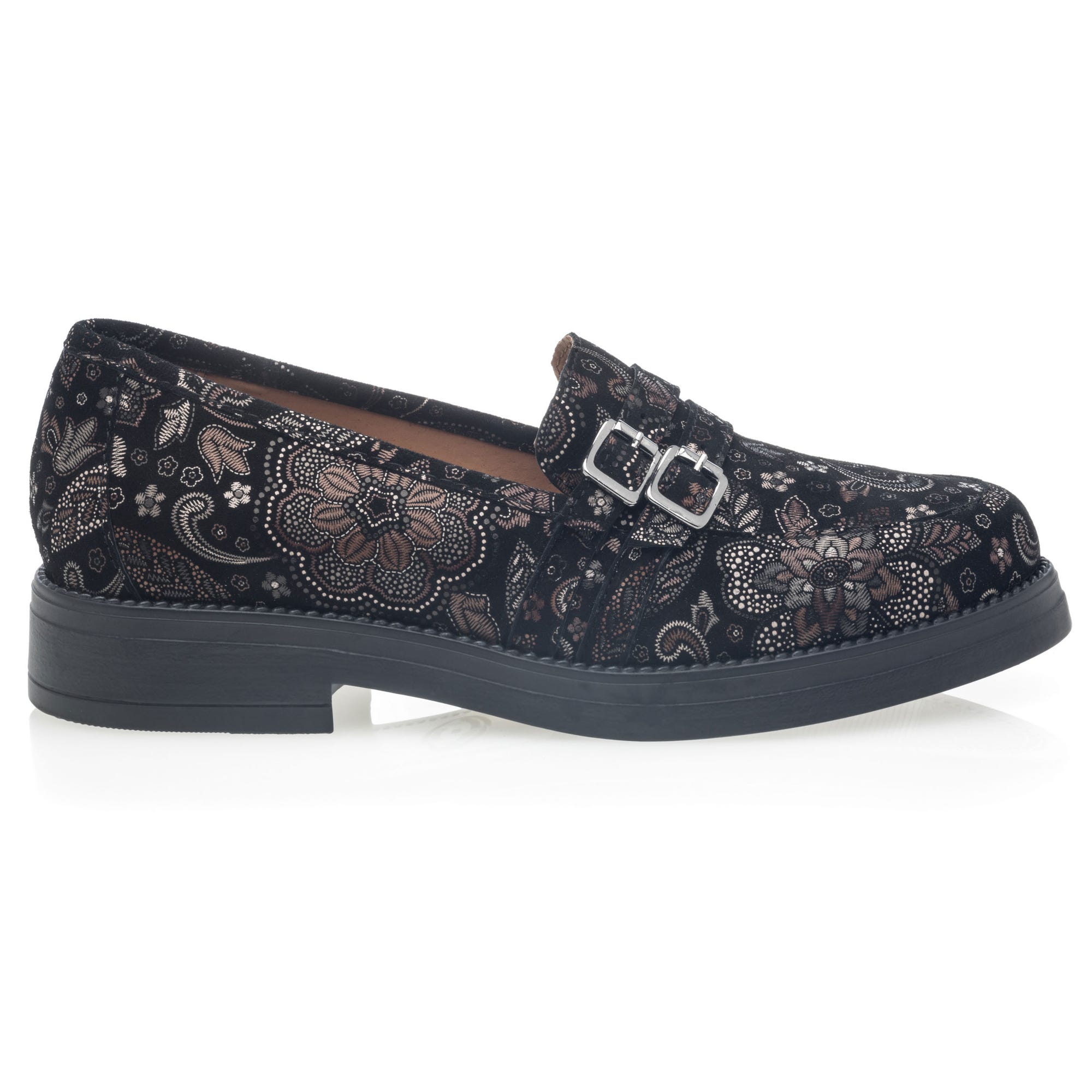 Mocassins Femme en cuir multicolore