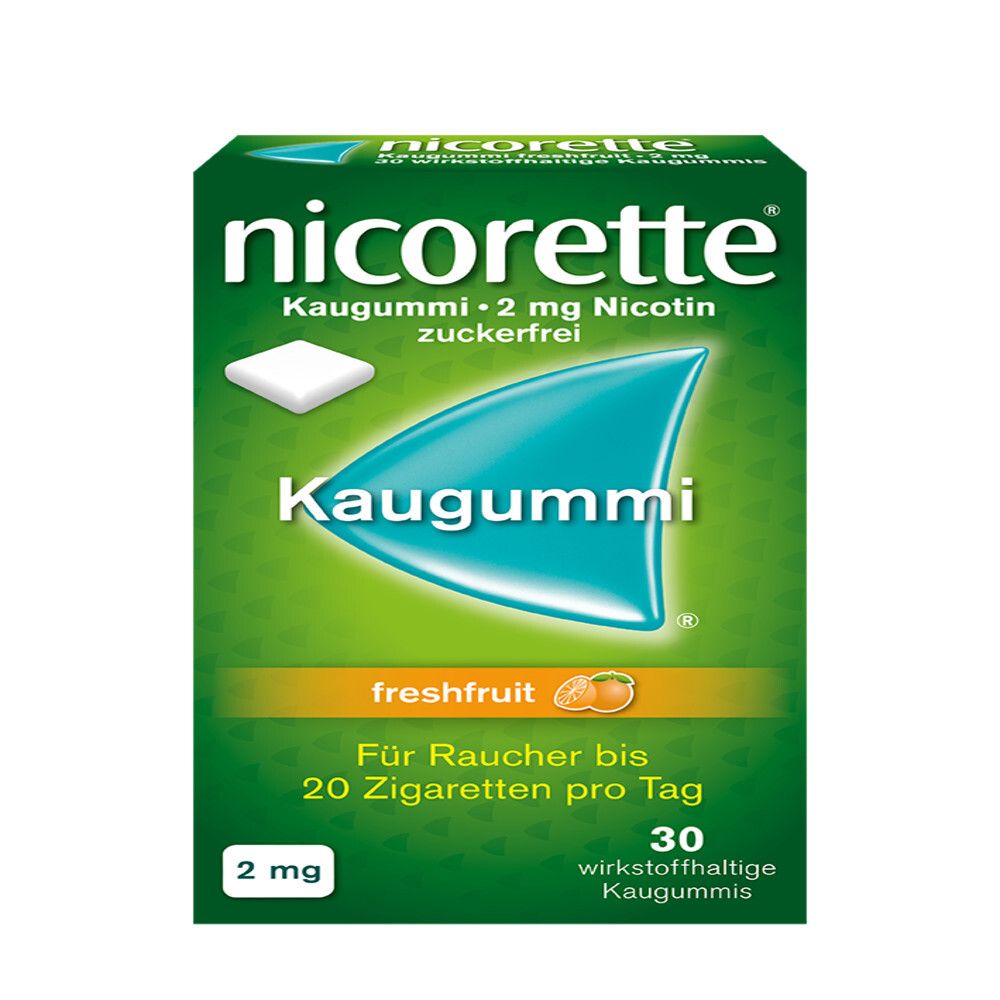 nicorette® Kaugummi freshfruit 2 mg- Jetzt 20% Rabatt sichern*