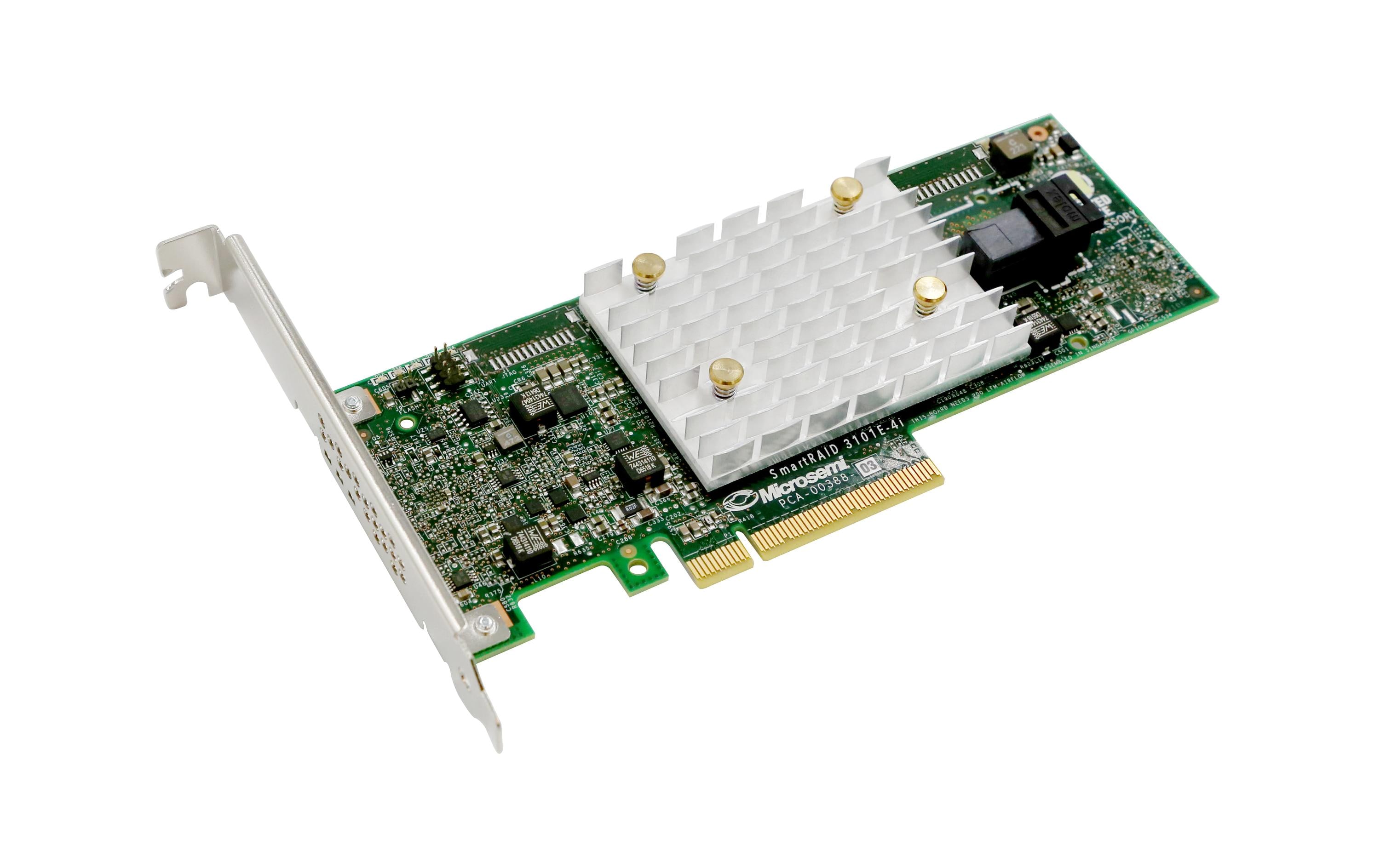 RAID-Controller 4 Port SATA3/SAS3 Smart-RAID 3101E-4i<br>Adaptec SmartRAID 3101E-4i.12-Gbps-PCIe-Gen3-SAS/SATA-SmartRAID-Adapter mit 4 internen nativen Anschlüssen und LP/MD2-Formfaktor
