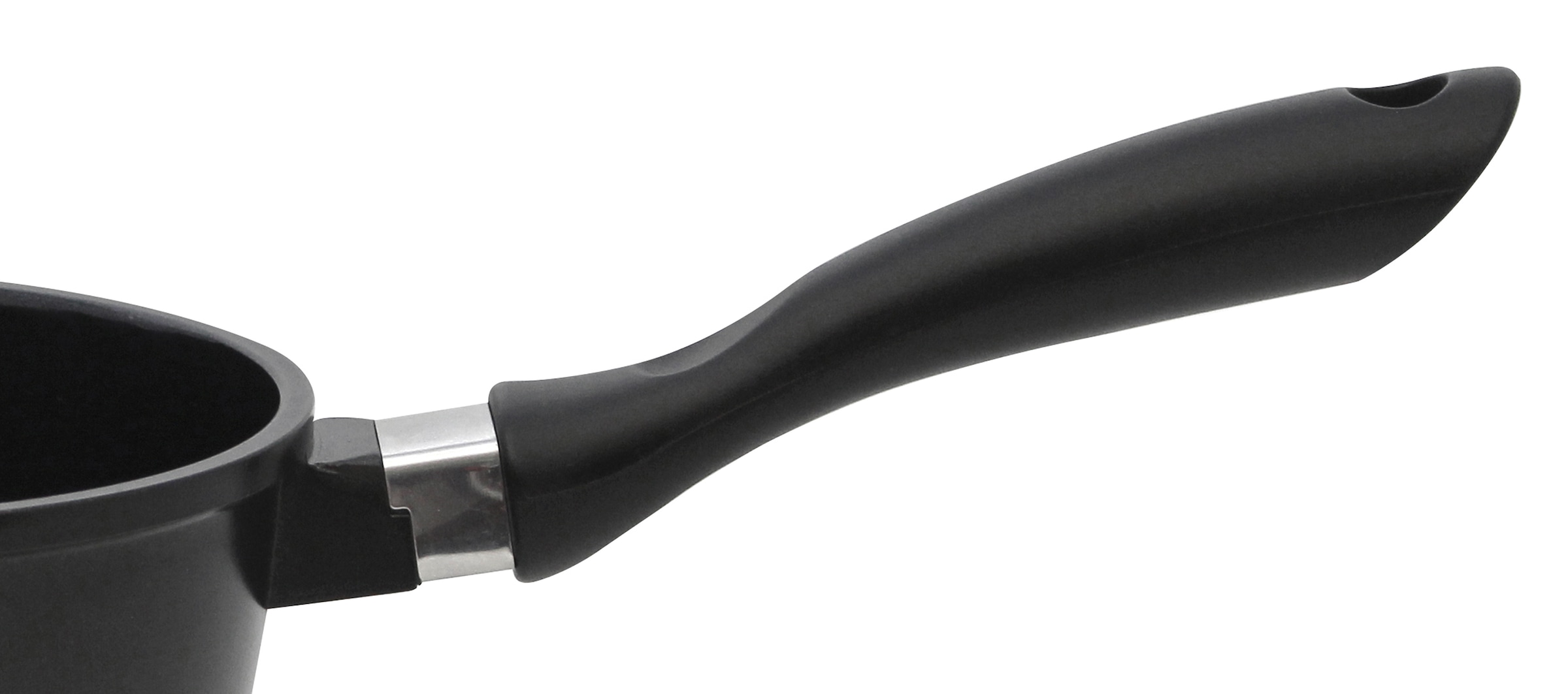 Elo Basic Topf-Set »Black Cast« Set, 3 Töpfe mit Deckel, 1 Stielkasserolle, 7 Stk. tlg. Aluminiumguss