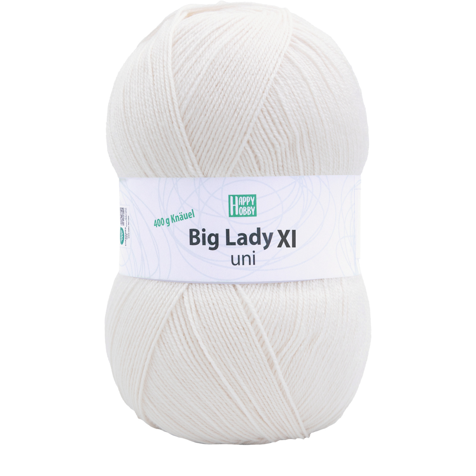 Acrylgarn Big Lady uni XL, 400 g weiss