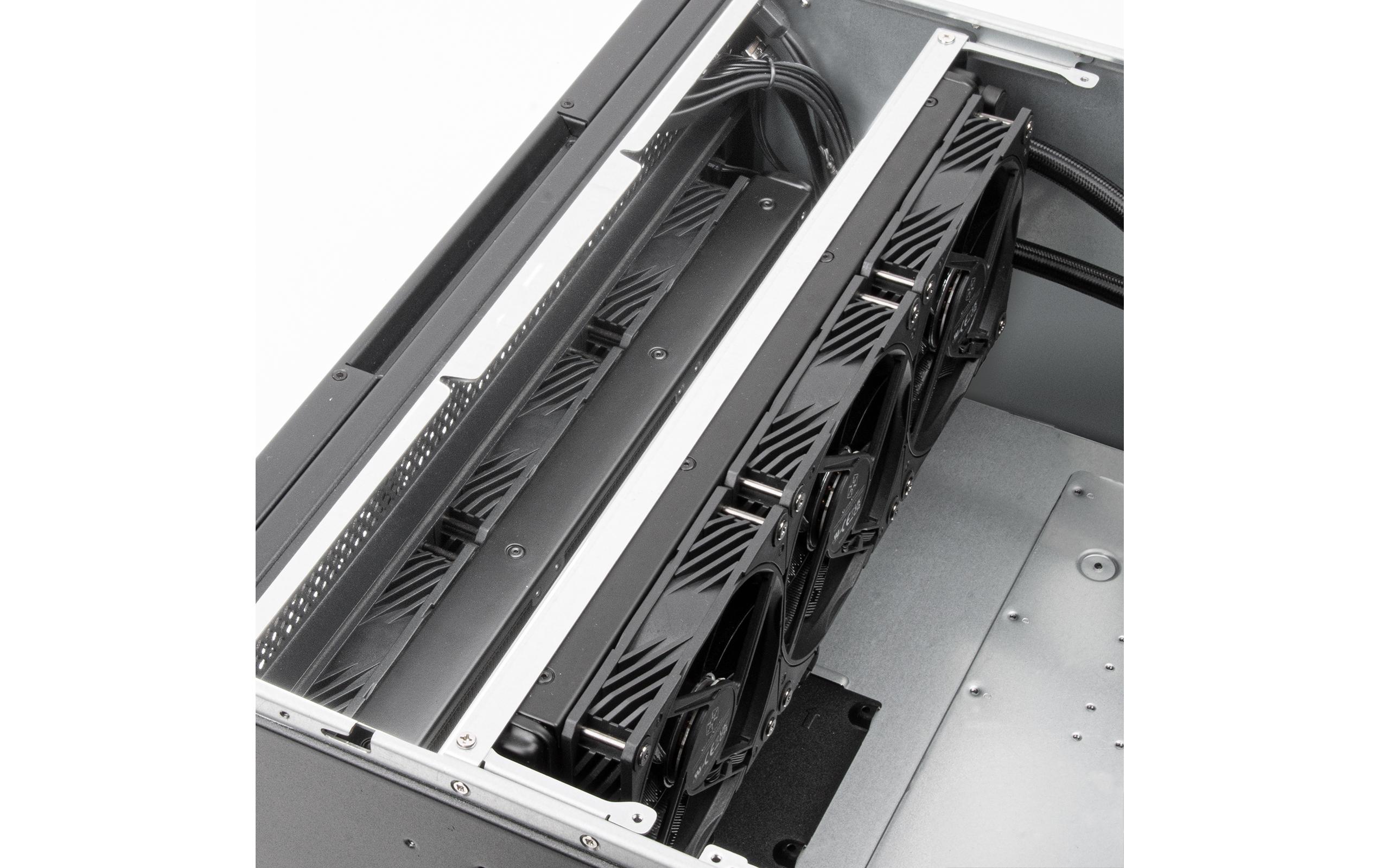 Gehäuse RM52<br>5HE-Rackmount-Servergehäuse mit zwei 360-mm-Lüftern und Flüssigkühlkompatibilität